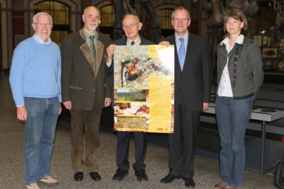 Bildautor Dipl.-Biol. Dieter Bretz, DASW-Präsident Klaus B. Nickel, Kuratoriumsvorsitzender Prof. Dr. Holger Dathe, Schirmherr IdJ Landrat Bodo Ihrke und Referentin Vizepräsidentin Dr. Katrin Möller (von links), Foto: D. Bretz